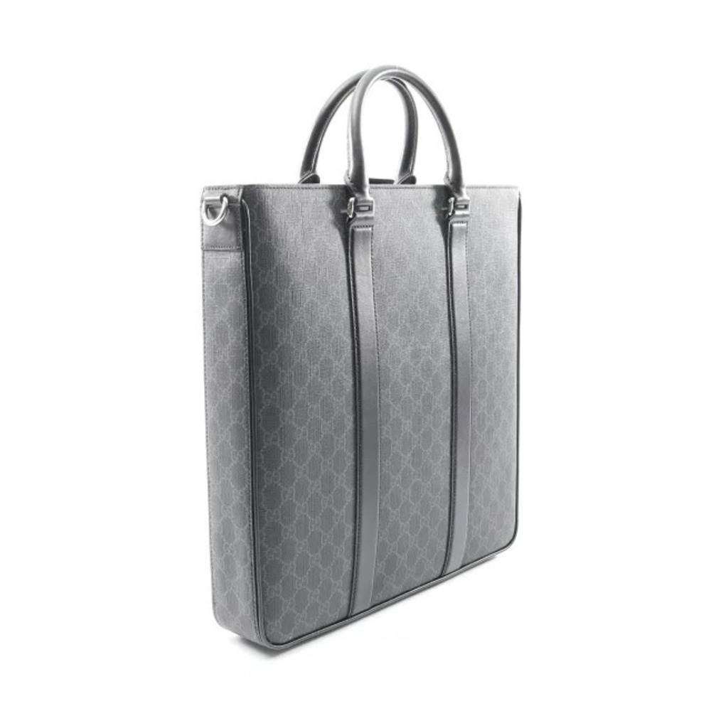 Gucci Bag GG Leather Supreme Canvas Black Tote Black